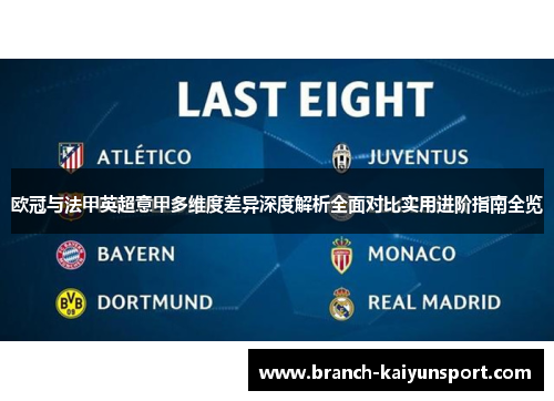 欧冠与法甲英超意甲多维度差异深度解析全面对比实用进阶指南全览