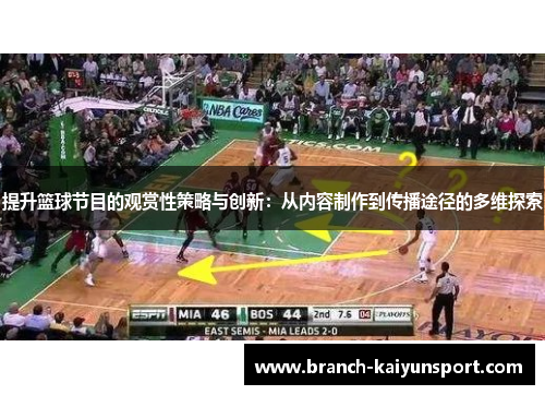 提升篮球节目的观赏性策略与创新：从内容制作到传播途径的多维探索